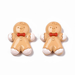 Christmas Theme Opaque Resin Cabochons&nbsp;CRES-N021-117