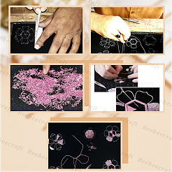 5Pcs Rack Plating Copper French Wire&nbsp;KK-BBC0013-59B