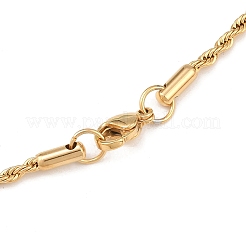 304 Stainless Steel Rope Chain Necklaces&nbsp;NJEW-R223-14