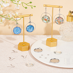 DIY Blank Dome Earring Making Kit&nbsp;DIY-UN0004-80