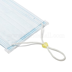 Heart Transparent PVC Plastic Cord Lock for Mouth Cover&nbsp;KY-D013-03E