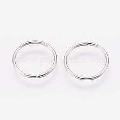 鉄オープン丸カン  ラウンド  プラチナ  16x1.2mm  17ゲージ  内径：13.5mm&nbsp;X-IFIN-F150-05P