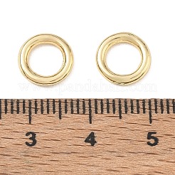 合金は、丸カンを閉じ  丸い輪  長持ちメッキ  ラックめっき  ライトゴールド  9.5x1.5mm  内径：6mm&nbsp;AL-CBABAE6-05C-LG