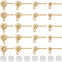 201 Stainless Steel Stud Earring Findings&nbsp;STAS-BBC0007-17