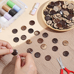 120Pcs Coconut Buttons&nbsp;COCO-CY0001-02