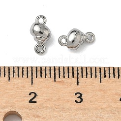 オーシャン 304 ステンレススチール リンク コネクター チャーム  ステンレス鋼色  変色しない  シェル形状  8.5x4.5x3.5mm  穴：1mm&nbsp;STAS-D211-15F-P