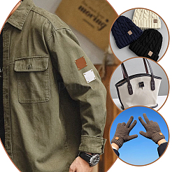 50Pcs 5 Colors PU Leather Labels&nbsp;DIY-PH0030-33B
