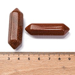 合成ゴールドストーンダブルエンドポイント  多面カット  44~48x14~15x14~15mm&nbsp;G-C153-01B