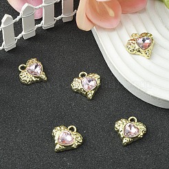 Rack Plating Alloy Glass Pendants&nbsp;FIND-YW0001-91A