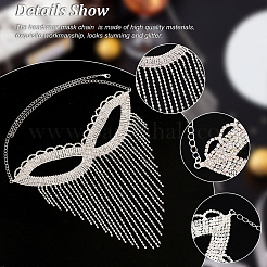 Iron Headwear Masquerade Masks&nbsp;AJEW-WH0312-34S