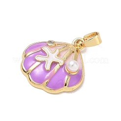Brass Enamel Pendants&nbsp;RB-CBA2CEF-04G