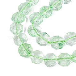 Transparent Crackle Glass Beads Strands&nbsp;GLAA-Q108-03A-07