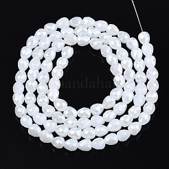 Electroplate Glass Beads Strands&nbsp;EGLA-T008-15D