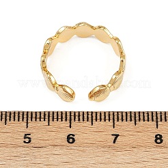 Brass Adjustable Cuff Rings for Women&nbsp;RJEW-B132-01A-G