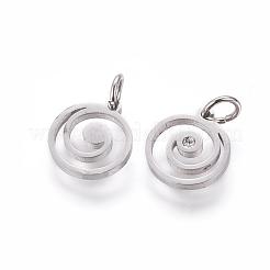 Eco-Friendly 316 Surgical Stainless Steel Micro Pave Cubic Zirconia Charms&nbsp;RB-I078-73P-NR