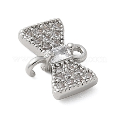 Brass Micro Pave Cubic Zirconia Connector Charms&nbsp;KK-U056-53P