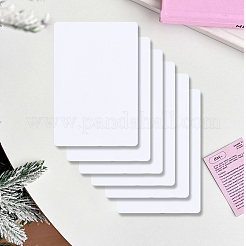 プラスチックシート28枚  長方形  ホワイト  85.5x54x0.5mm&nbsp;DIY-CP0013-25B