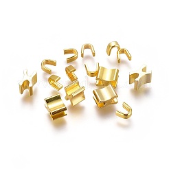 服装アクセサリー  真鍮ジッパー修理ジッパーストッパーとプラグダウン  ゴールドカラー  6.5x4x4.5mm  4x4.5x2.5mm&nbsp;KK-WH0033-26C-G