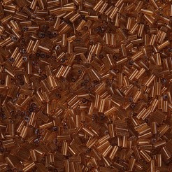 透明なガラスラッパビーズ  丸い穴  サドルブラウン  3~8x2mm  穴：0.7mm  約450g /ポンド&nbsp;SEED-N005-001-C07