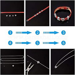 キットを作るDIYブレスレット  PUレザー時計バンドストラップと合金ラインストーンスライドチャーム付き  混合図形  ミックスカラー  時計バンドストラップ: 12 個/セット&nbsp;DIY-NB0004-37