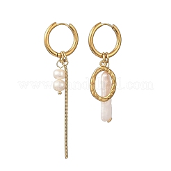 202 Stainless Steel Dangle Huggie Hoop Earrings&nbsp;EJEW-JE07393
