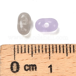 明るい透明なアクリルビーズ  ピーナッツ  暗闇で光る  アザミ  6.5~7x4x3~3.5mm  穴：1.4mm&nbsp;LACR-D009-01G