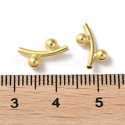 Rack Plating 925 Sterling Silver Tube Beads&nbsp;STER-NH0001-02G