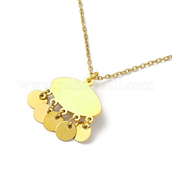 Resin Evil Eye Pendant Necklace&nbsp;NJEW-M199-01G