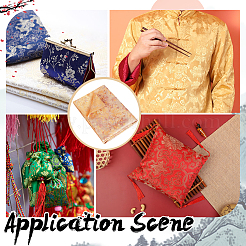 Chinese-style Flower Pattern Polyester Fabric for Clothing & Home Decor&nbsp;DIY-WH0622-735C