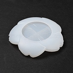 Diy さくらディッシュ トレイ シリコン型  貯蔵型  UVレジン用  エポキシ樹脂工芸品作り  ホワイト  105x107x17mm&nbsp;DIY-P070-I01