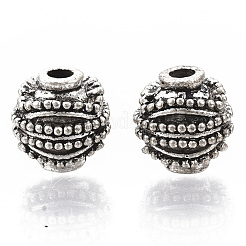 チベット風合金ビーズ  カドミウムフリー＆鉛フリー  松かさ  アンティークシルバー  10x10mm  穴：2.5mm  約350個/1000g&nbsp;TIBE-S320-101AS-LF