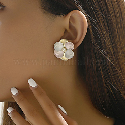 Sweet Zinc Alloy Flower Stud Earrings for Date Valentine's Day Gift&nbsp;WA0186