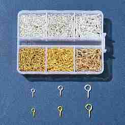 720Pcs 6 Styles Iron Screw Eye Pin Peg Bails&nbsp;IFIN-FS0001-59