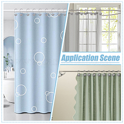 12Pcs 2 Style 304 Stainless Steel Shower Curtain Rings for Bathroom&nbsp;HJEW-WR00049