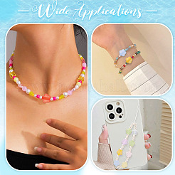 100Pcs 10 Colors Transparent Acrylic Beads&nbsp;TACR-TA0001-44