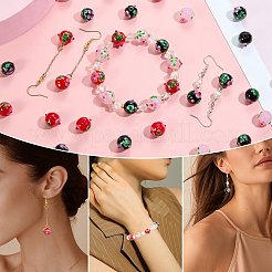 20Pcs Handmade Lampwork Bumpy Beads&nbsp;LAMP-SZ0001-52C