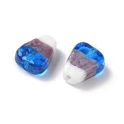 手作りランプワークビーズ  トウモロコシ  ブルー  18x13x7mm  穴：1.4mm&nbsp;LAMP-Z014-01E