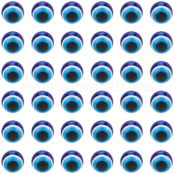 300Pcs Round Evil Eye Resin Beads&nbsp;RESI-SC0006-76