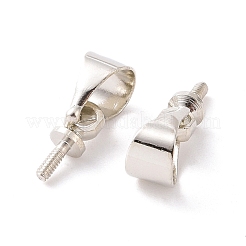 真鍮製バチカンとピンチべイル  プラチナ  7x3mm&nbsp;X-PJ-TAC0001-21P