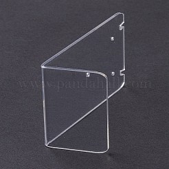 アクリルイヤリングスタンドディスプレイ  L字型  透明  3.65x5x7.76cm  穴：1.4mm&nbsp;EDIS-F005-02