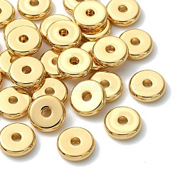 シェグレイスの真鍮ビーズ  カドミウムフリー＆ニッケルフリー＆鉛フリー  フラットラウンド  18KGP本金メッキ  6x1.5mm  穴：1.4mm&nbsp;XGRPCN121-248G