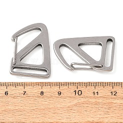 304ステンレス鋼スプリングゲートリング  retangle  ステンレス鋼色  35x23x7mm  穴：3.5x19mm&nbsp;SA-CBA8B85-05