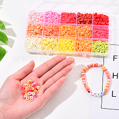 2250Pcs 15 Colors Handmade Polymer Clay Beads&nbsp;CLAY-YW0001-25B