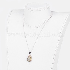 Natural & Synthetic Gemstone Pendant Necklaces&nbsp;X-NJEW-JN02160