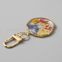 Epoxy Resin Pendant Decorations&nbsp;KEYC-WH0027-92A