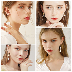 DIY Synthetic Turquoise Earring Kits&nbsp;DIY-SC0014-46
