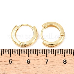 真鍮製フープピアス  カドミウムフリー＆鉛フリー  長持ちメッキ  ラックめっき  18KGP本金メッキ  13.5x15x3mm&nbsp;EJEW-A156-14B-G