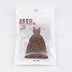 ダークゴールデンロッド11/0グレード電気メッキガラスシードビーズ  メタリックカラー  2x1.5mm  穴：0.3mm  約3300個/50g&nbsp;X-SEED-Q008-F601