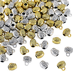 80Pcs 2 Colors Tibetan Style Alloy Tube Bails&nbsp;FIND-TAD0001-03