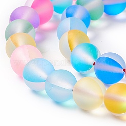 Synthetic Moonstone Beads Strands&nbsp;G-E573-01B-13